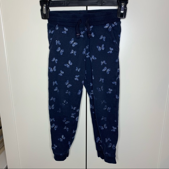 Toddler Girl’s Glitter Butterfly Joggers - Picture 1 of 10